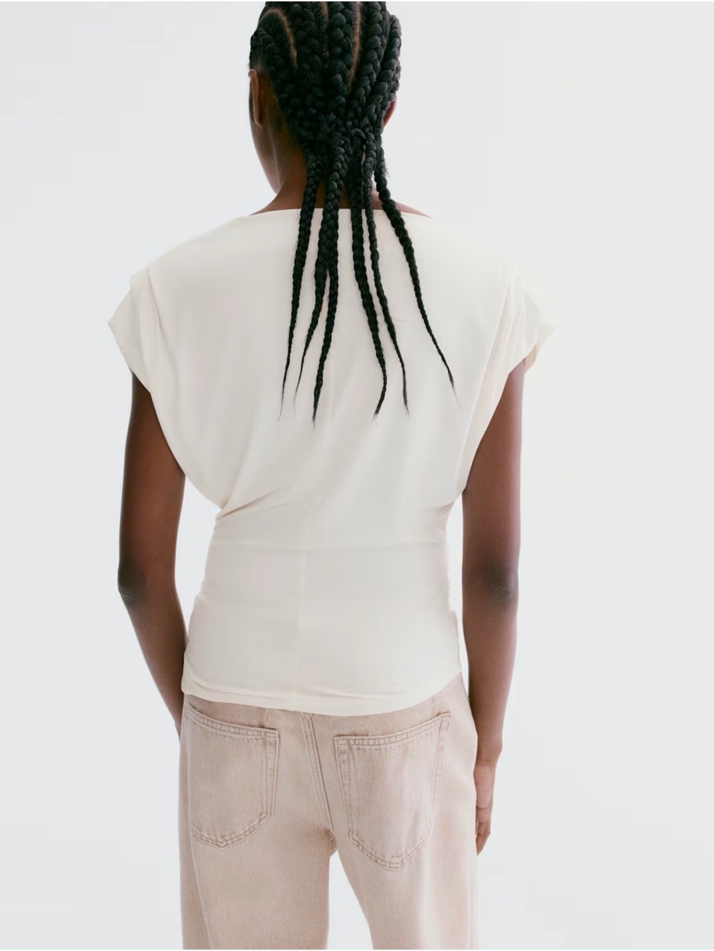 DRAPED BOAT-NECK TOP - Picture 3 of 6